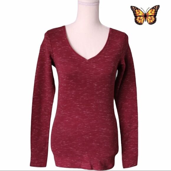 Denver Hayes Long Sleeve V-Neck Top Size Extra Small - Picture 1 of 4